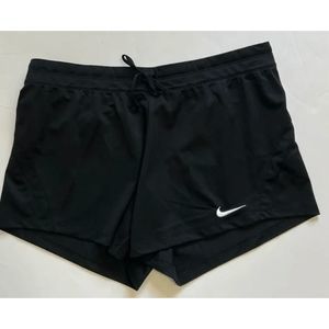 NEW Women's Medium NIKE Dri-Fit Training Running Shorts Elastic Waist Casual Bla